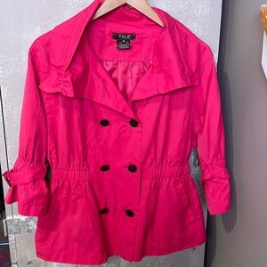 NEW Talie Womens lightweight jacket 3/4 sleeves fuschia
